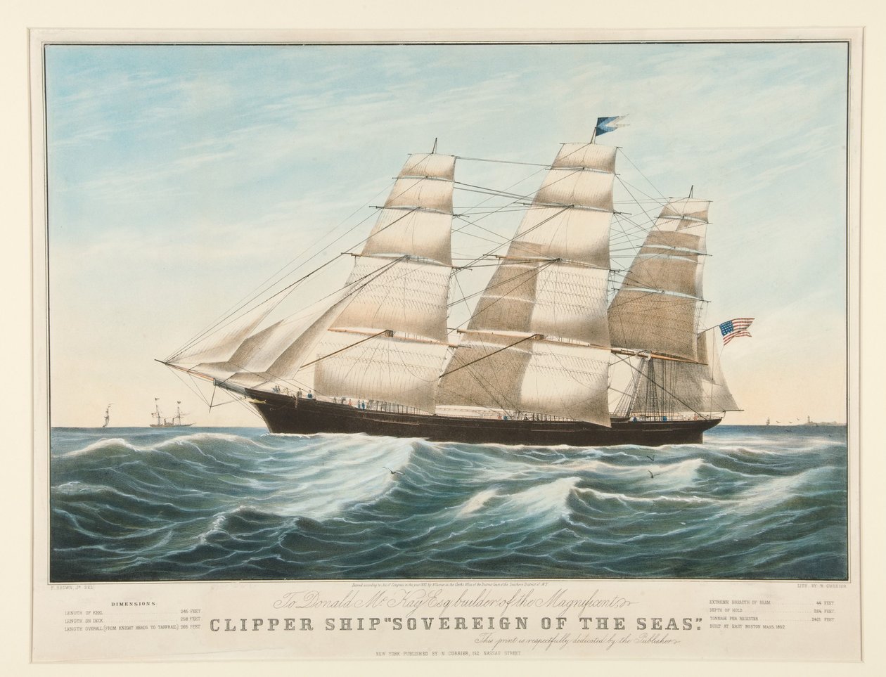 Velero «Sovereign of the Seas» de Nathaniel Currier