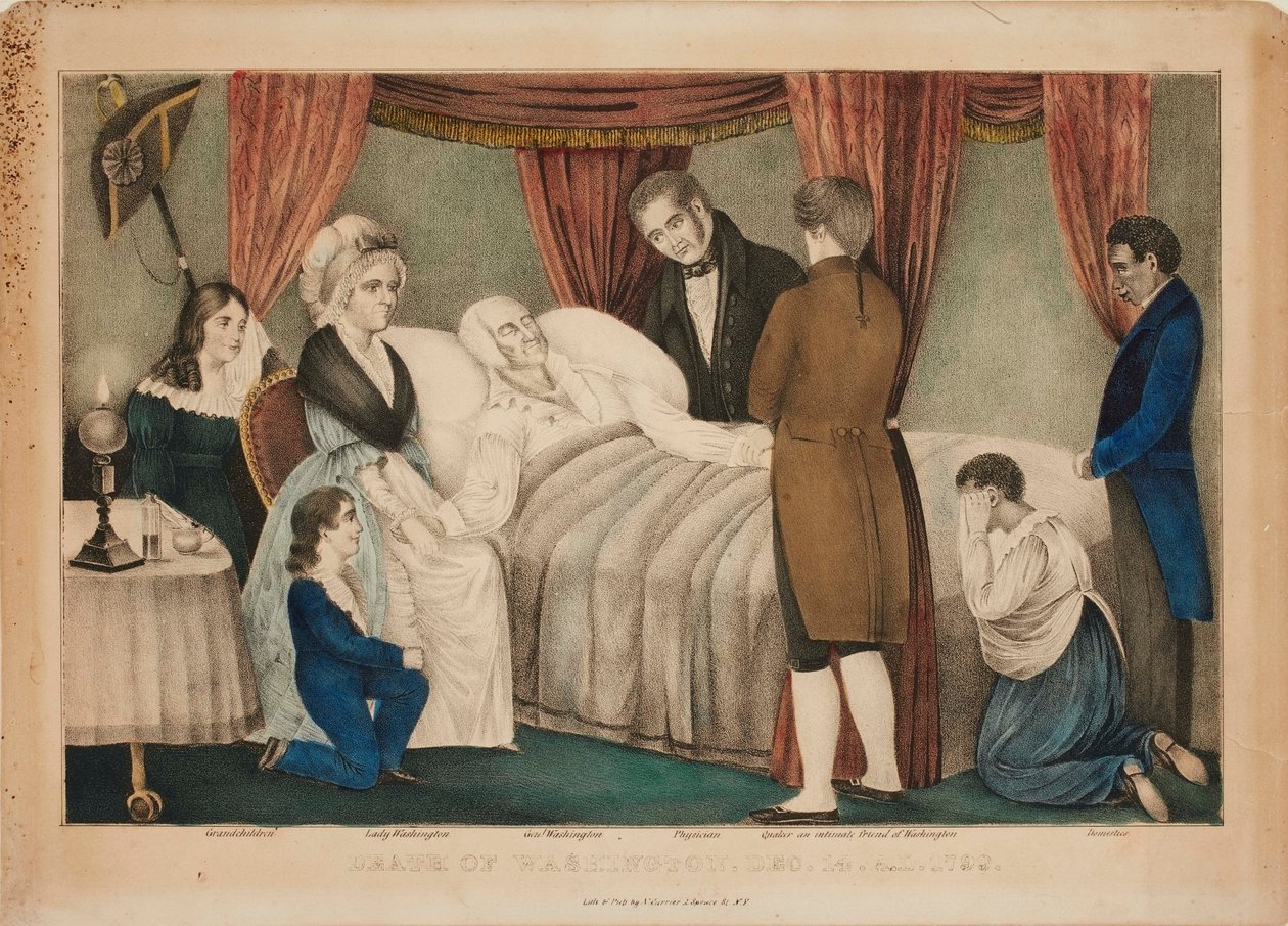 La muerte de Washington de Nathaniel Currier