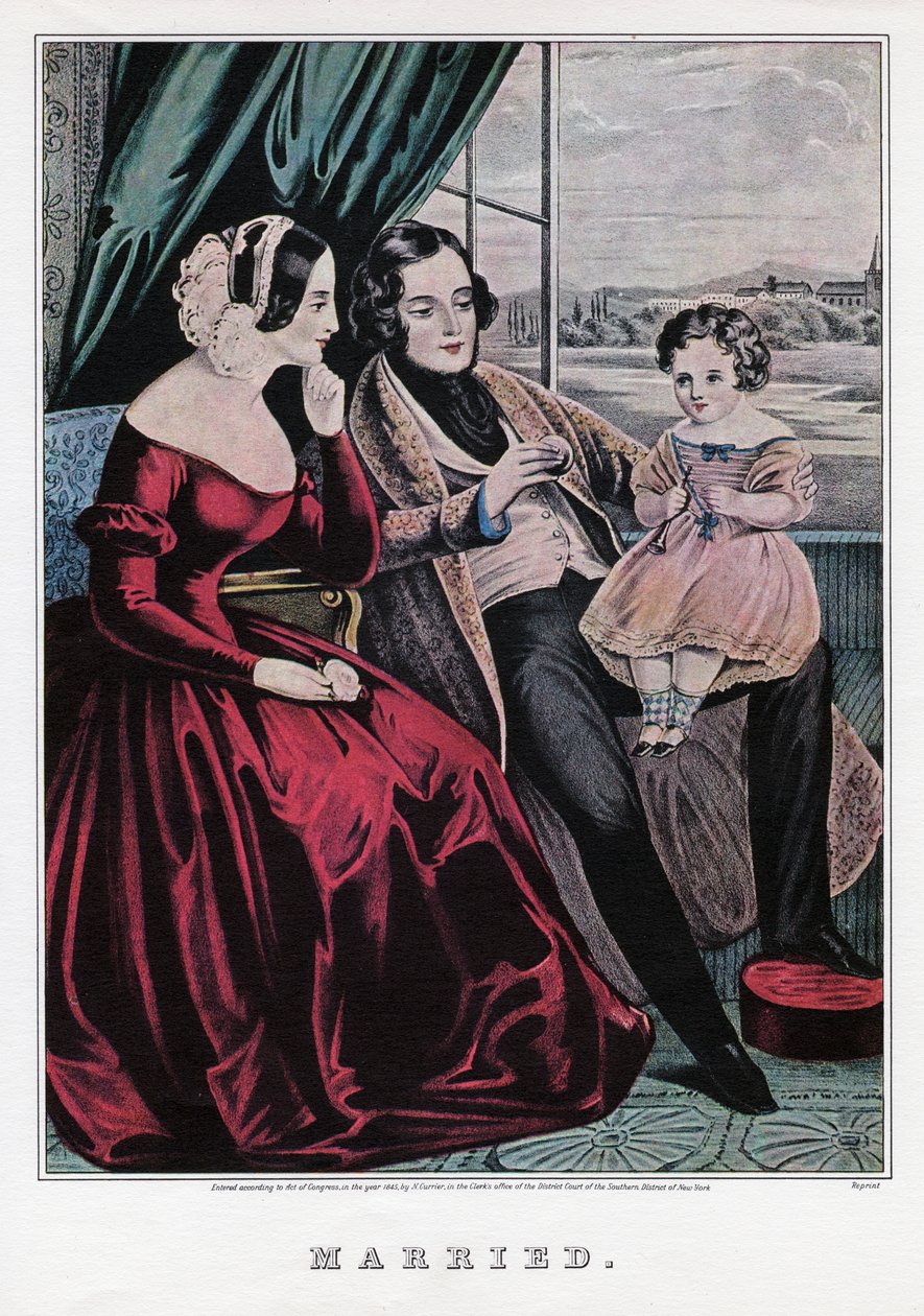 Casados, 1845 de Nathaniel Currier