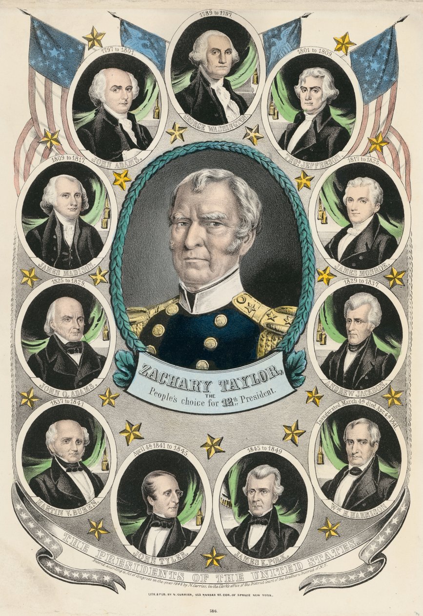 La elección del pueblo, duodécimo presidente de Nathaniel Currier