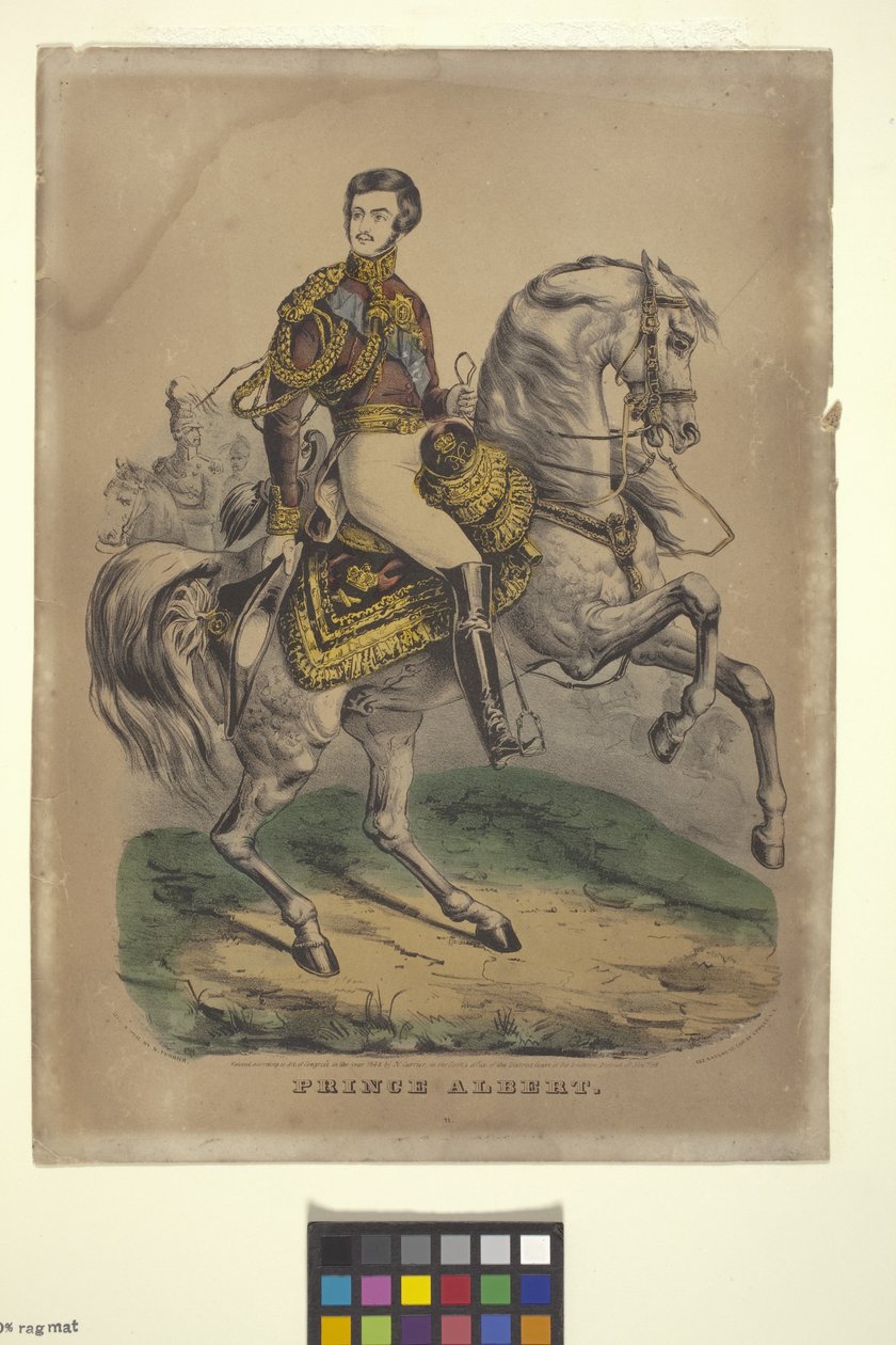 Príncipe Alberto (litografía coloreada a mano) de Nathaniel Currier