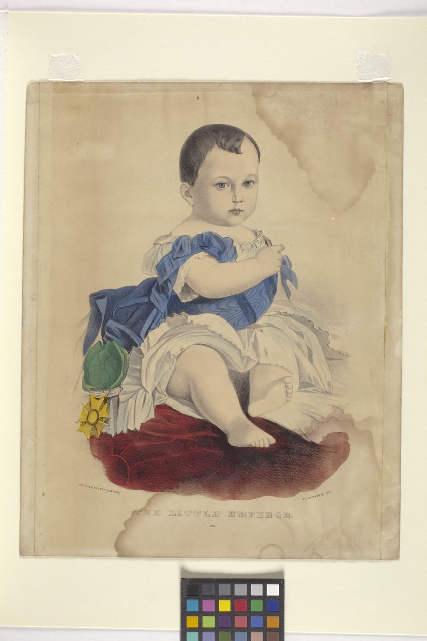 El pequeño emperador (litografía coloreada a mano) de Nathaniel Currier