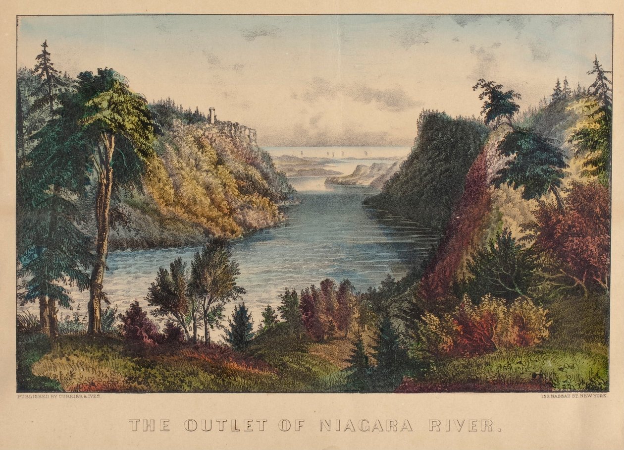 La desembocadura del río Niágara de Nathaniel Currier