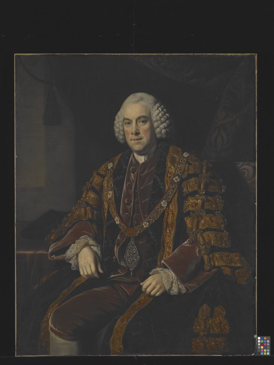A Lord Mayor Of London (óleo sobre lienzo) de Nathaniel Dance