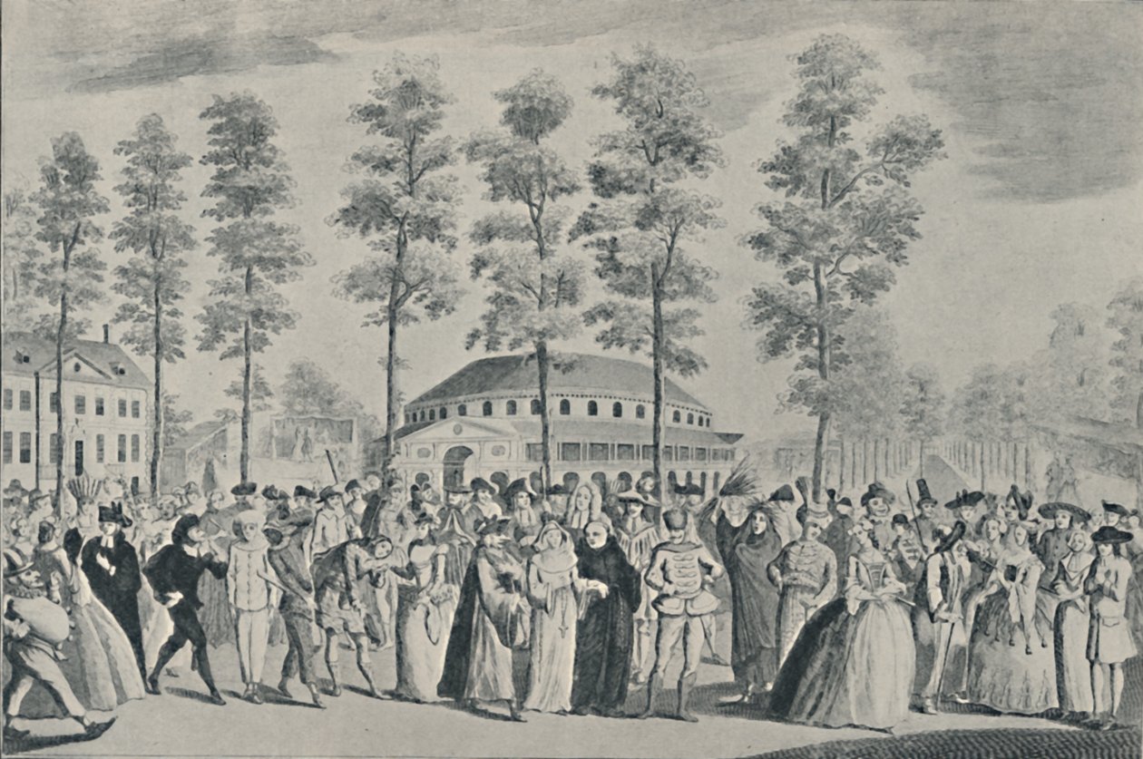 El Baile del Jubileo en los Jardines de Ranelagh, 26 de abril de 1749, 1920 de Nathaniel Parr