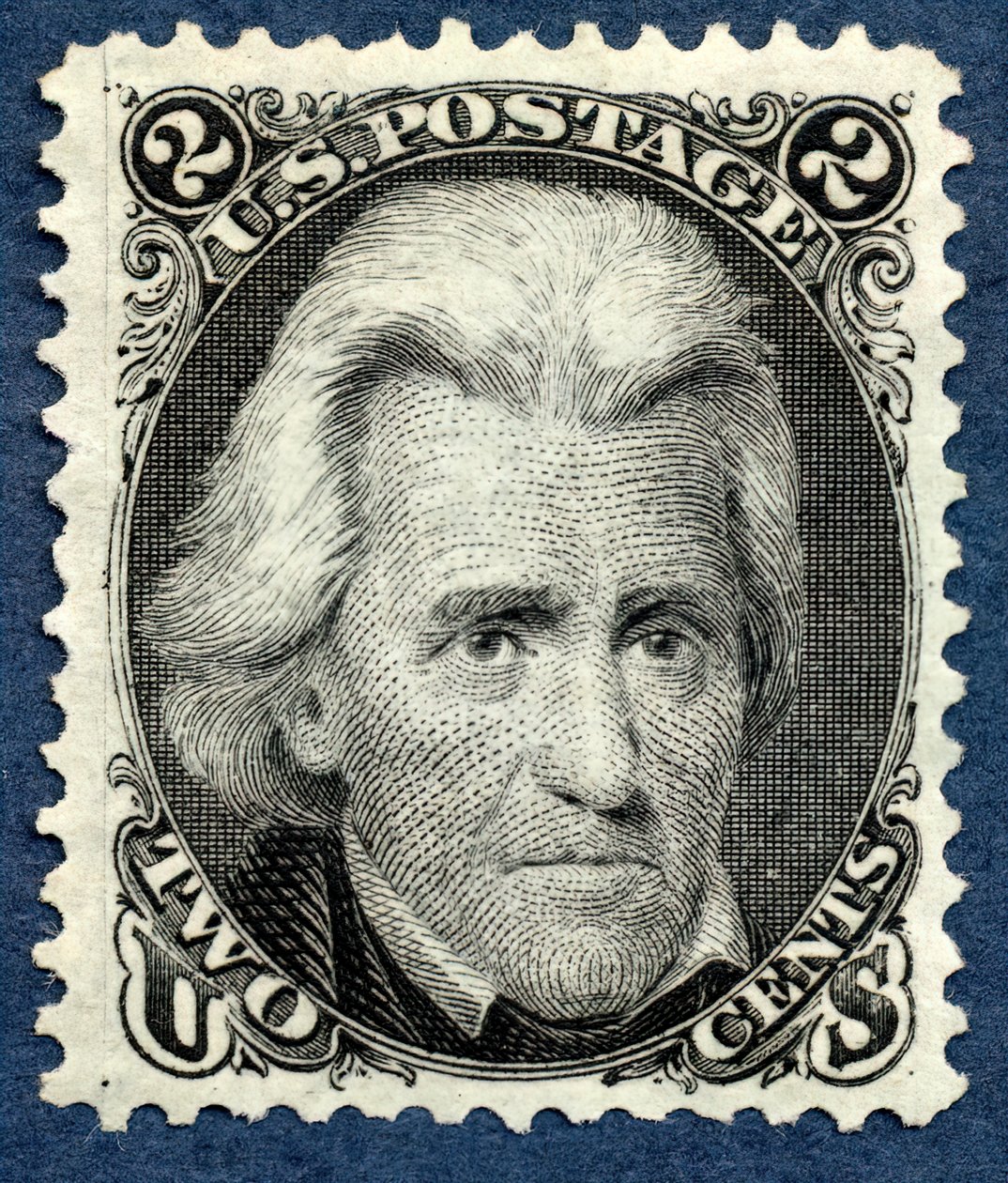 2c Andrew Jackson reedición única, 1875 de National Bank Note Company