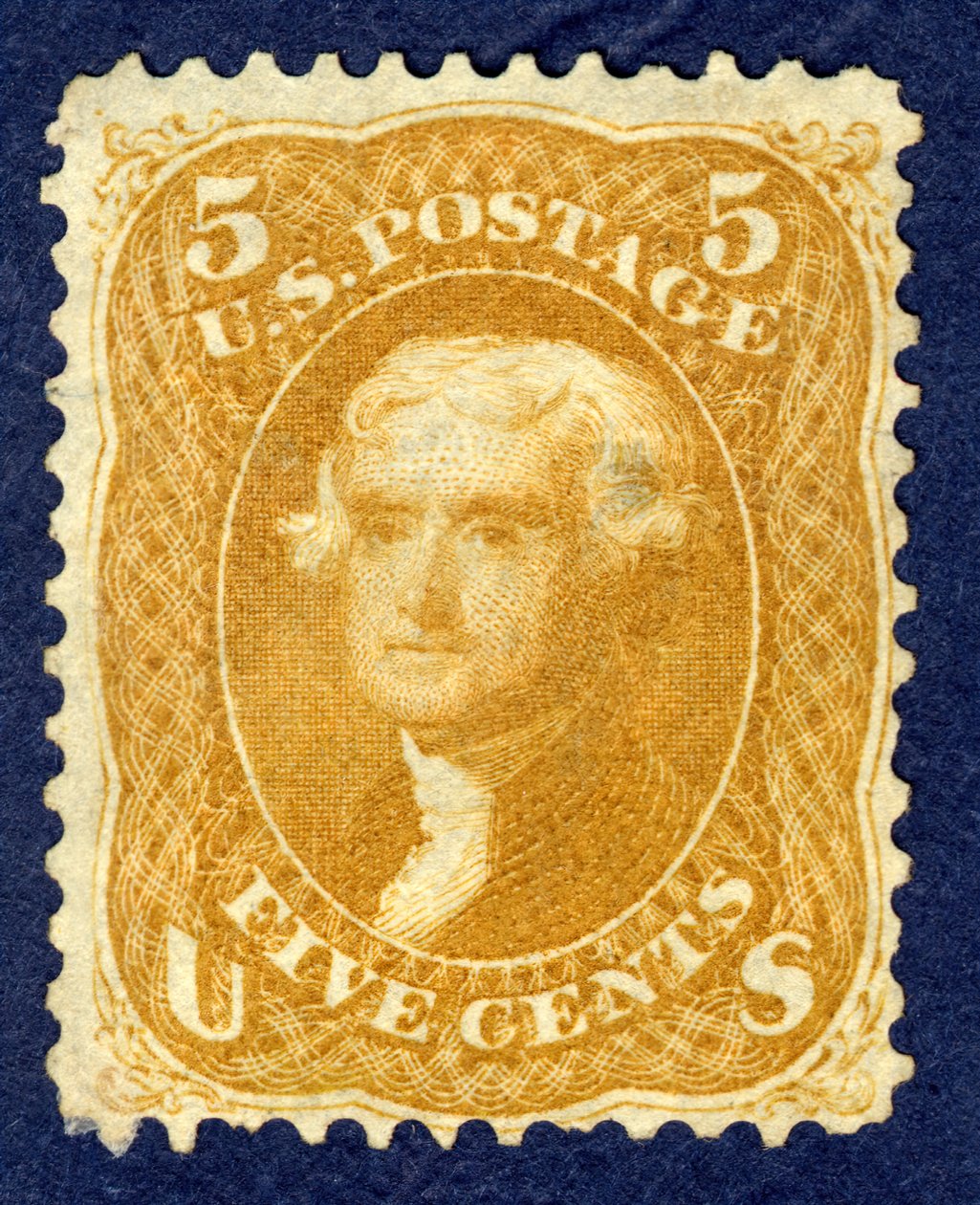 Jefferson de 5c, 1861 de National Bank Note Company