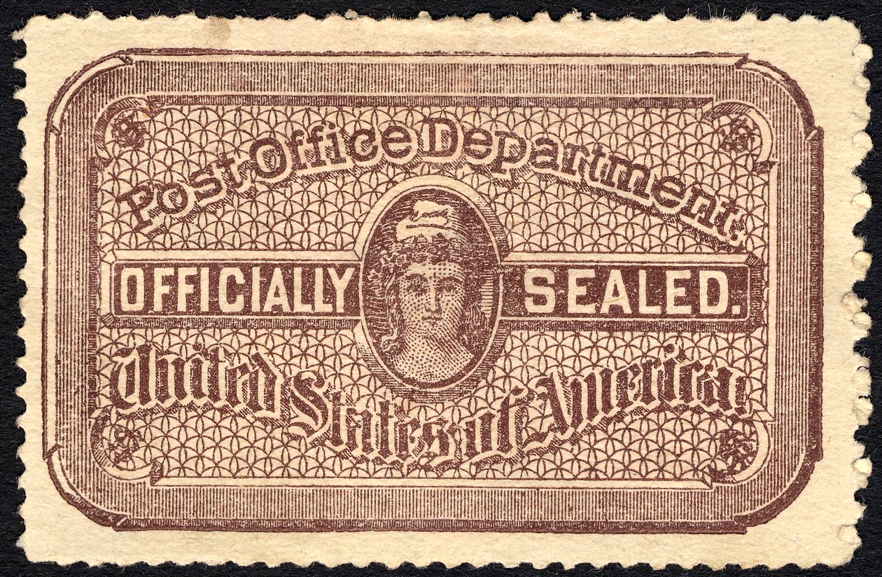 Sello de la oficina de correos, 1889 de National Bank Note Company