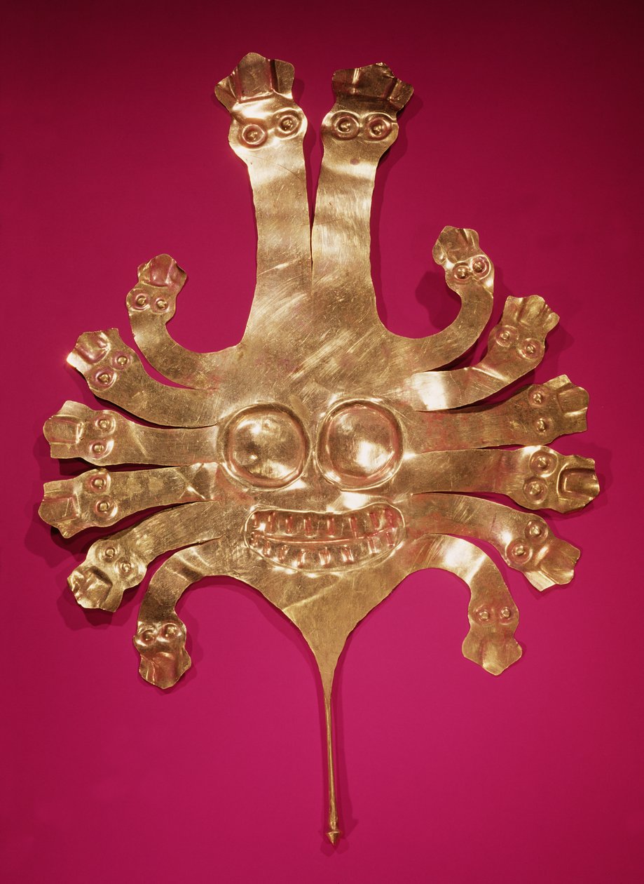 Cabeza de Medusa, de Perú (oro) de Nazca Culture