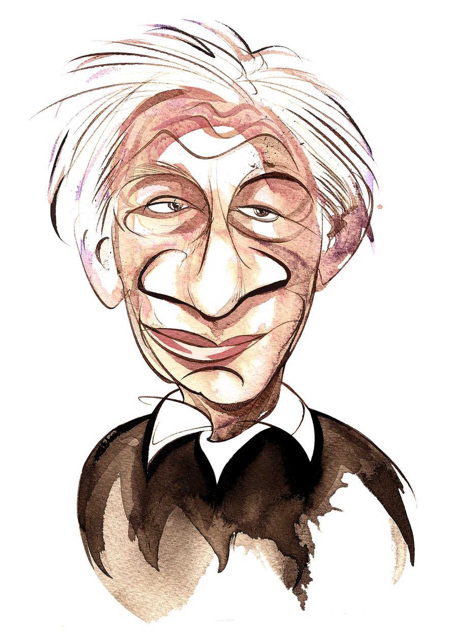 Alexander Goehr (caricatura en color) de Neale Osborne