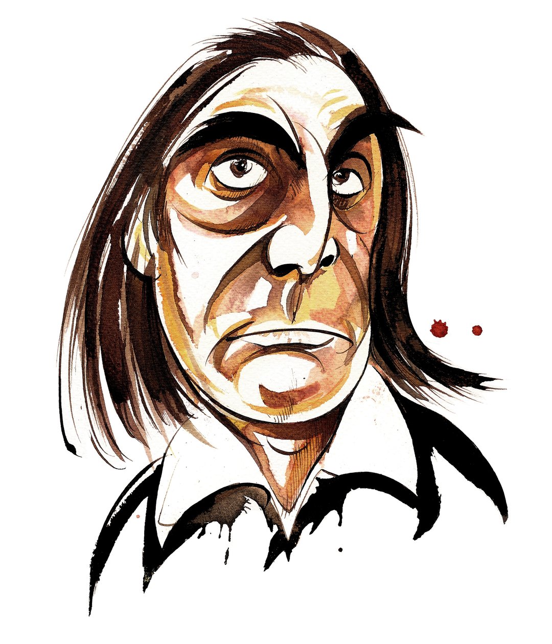 Alfred Schnittke (caricatura en color) de Neale Osborne