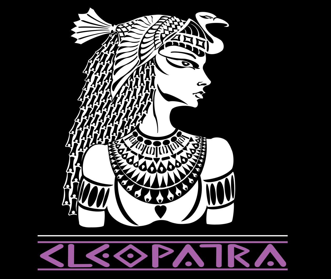 Cleopatra, nueva versión de imagen en blanco y negro, 2006 por Neale Osborne de Neale Osborne