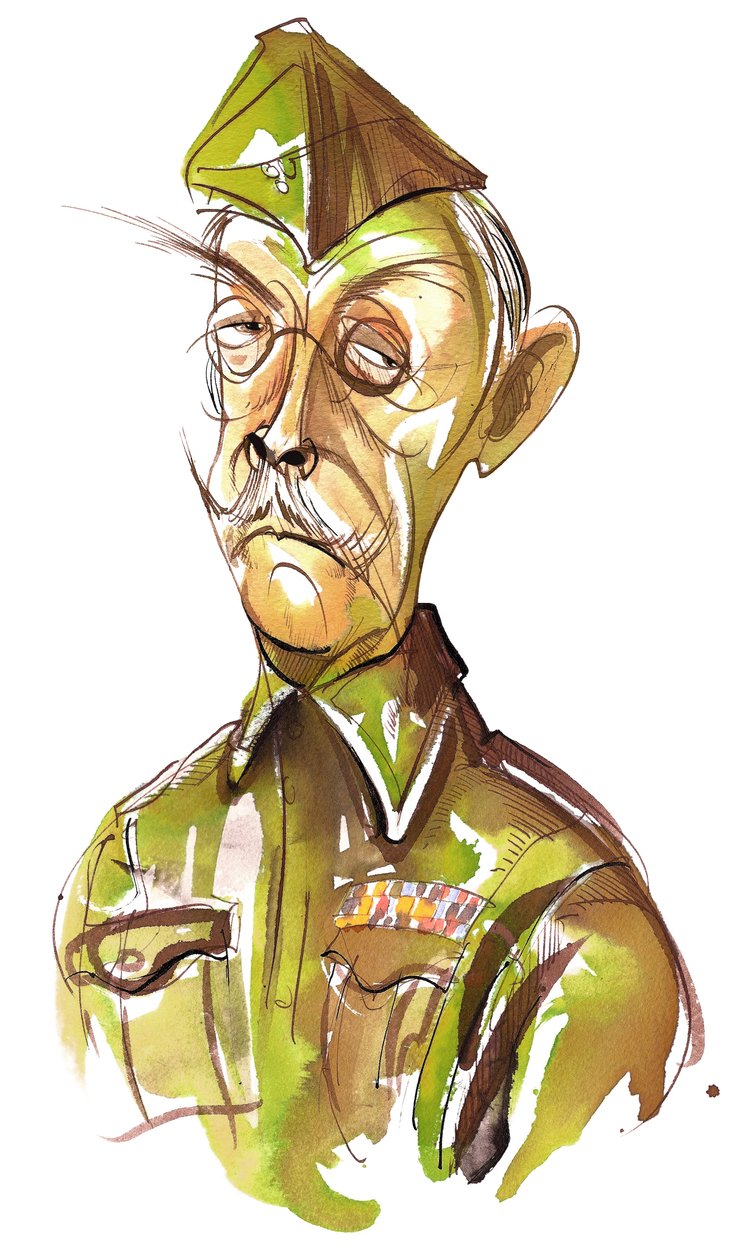 Clive Dunn como el Cabo Jack Jones en la comedia de televisión de la BBC Dad