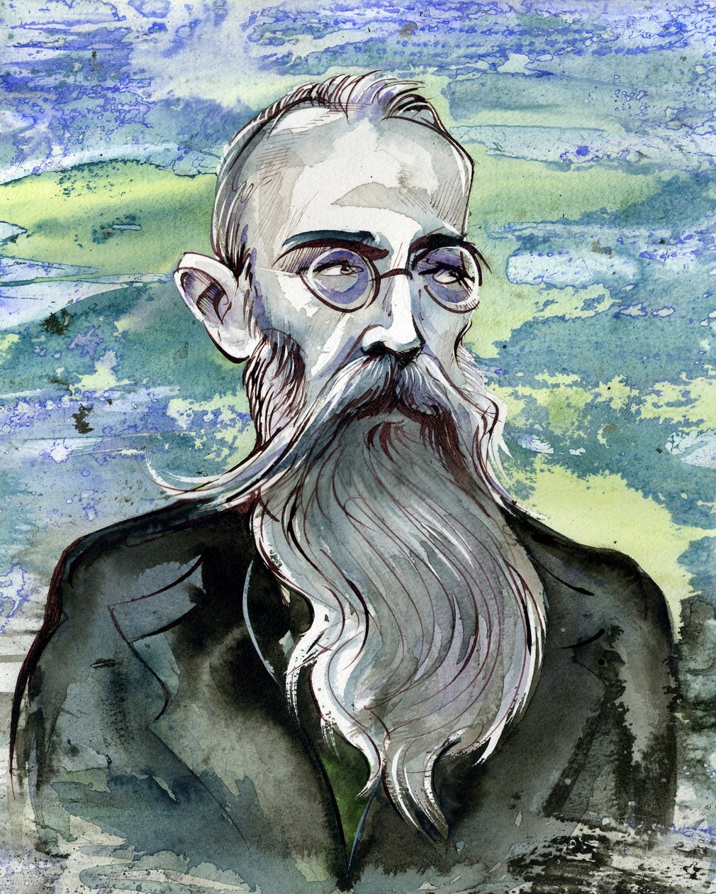Nikolai Rimsky-Korsakov - caricatura del compositor ruso de Neale Osborne
