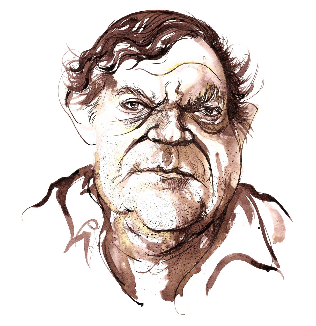 Robert Hughes, crítico de arte australiano de Neale Osborne