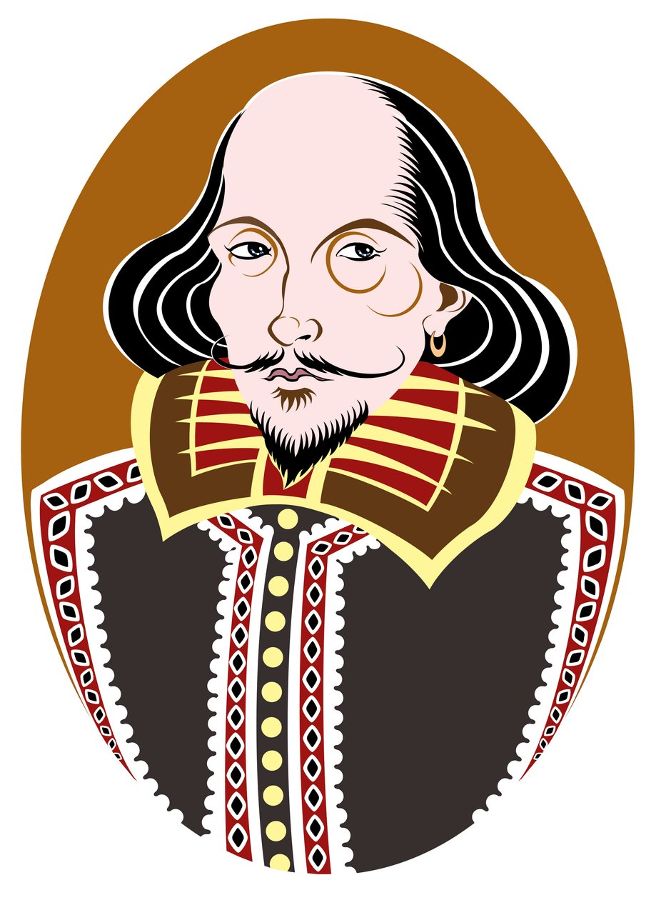 William Shakespeare, poeta y dramaturgo inglés, bautizado el 26 de abril de 1564 - 23 de abril de 1616 de Neale Osborne