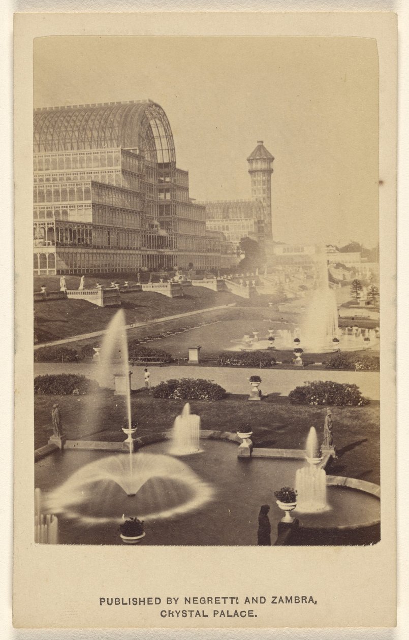 [Vista exterior del Crystal Palace y sus terrenos] de Negretti and Zambra