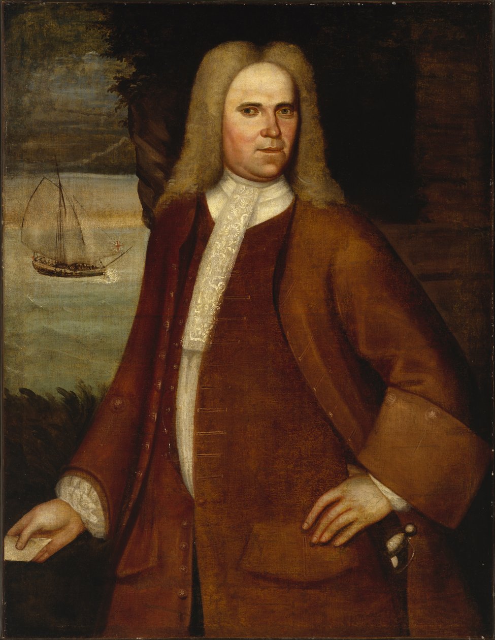 Retrato de Ebenezer Coffin, c. 1714-1730 de Nehemiah Partridge
