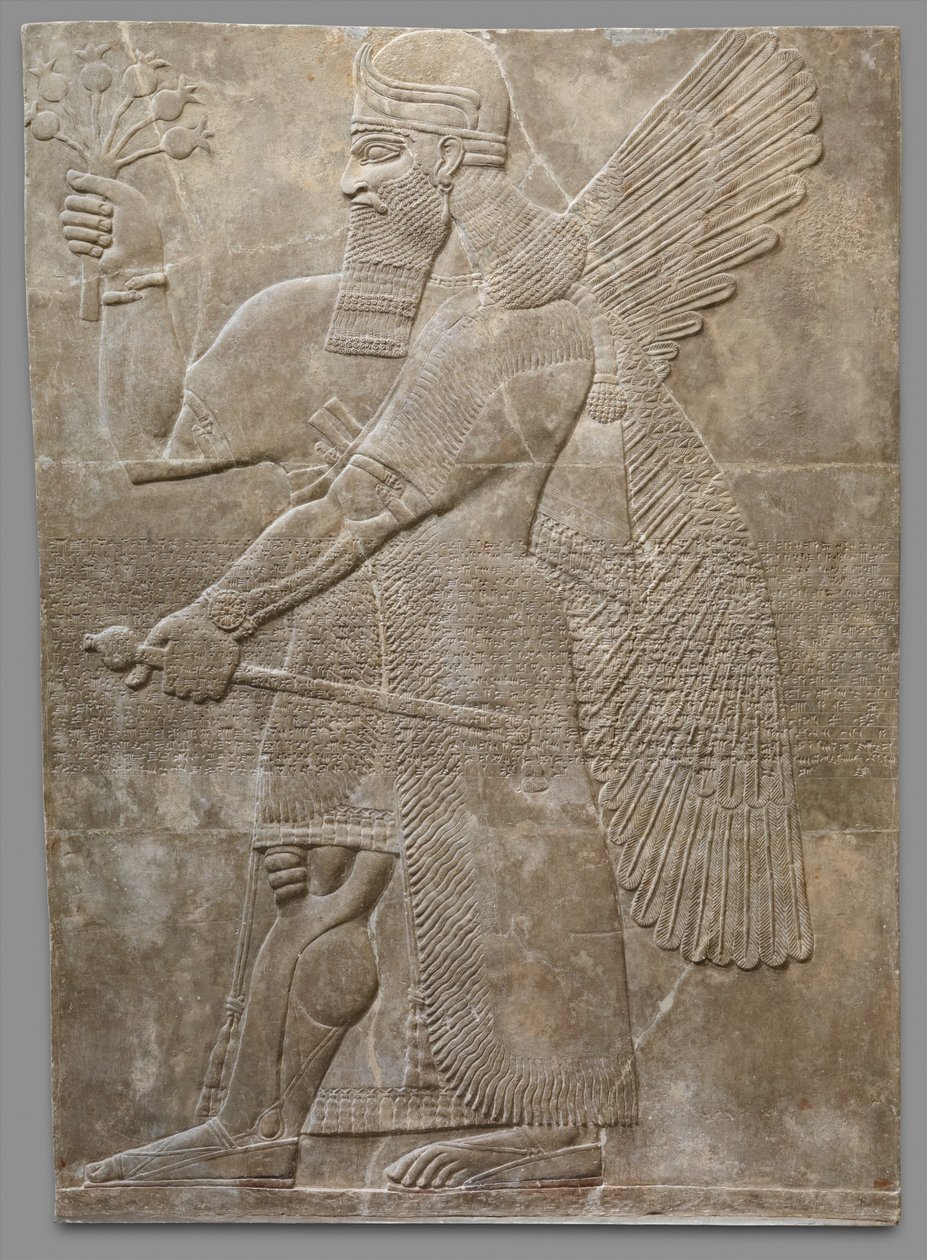 Panel de Relieve, Neo-Asirio, c.883-859 a.C. de Neo Assyrian