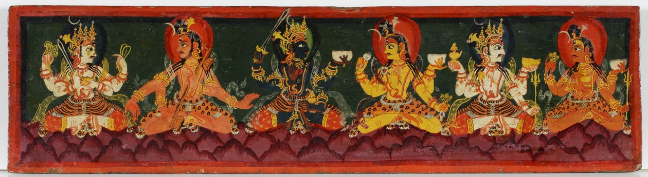 Cubierta de manuscrito Shaiva de Nepalese School
