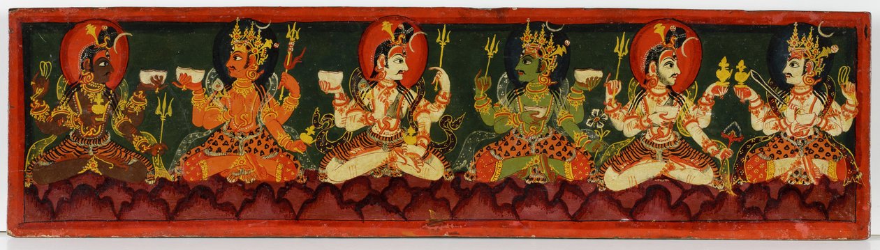 Cubierta de manuscrito Shaiva de Nepalese School