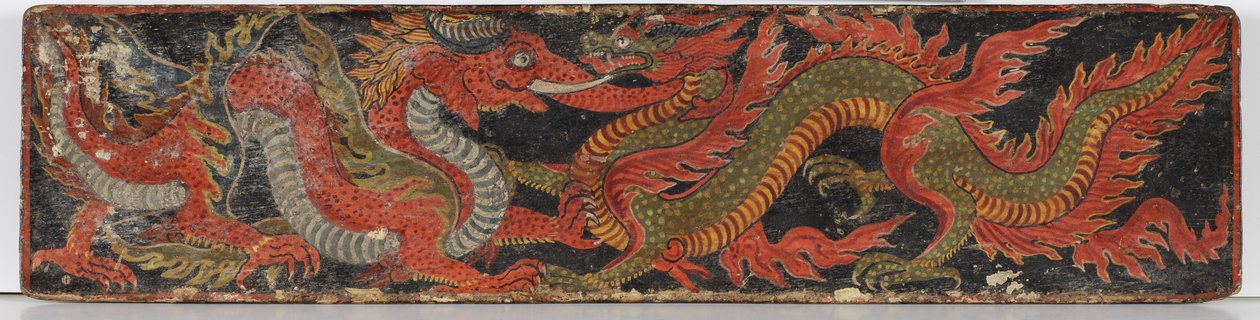 Cubierta de manuscrito budista de Nepalese School