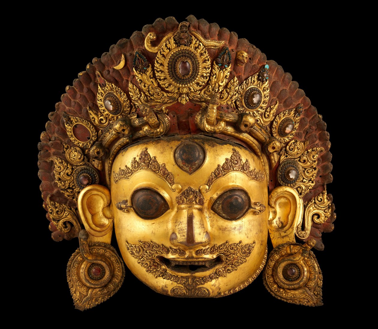 Cabeza de Bhairava, c. siglo XVI de Nepalese School