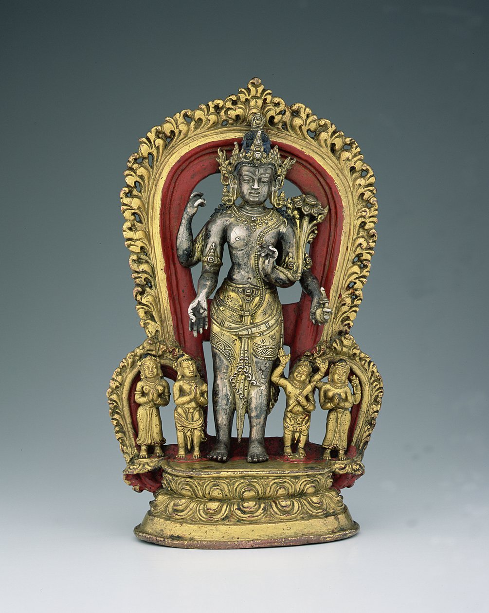 Jatamukuta Lokesvara, Reino Khasa Malla (1100-1484) de Nepalese School