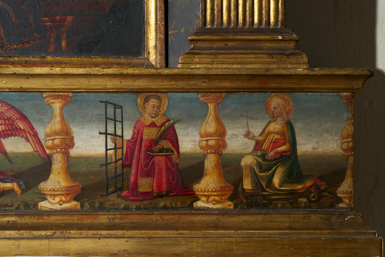 (detalle) de la Coronación de la Virgen de Neri di Bicci