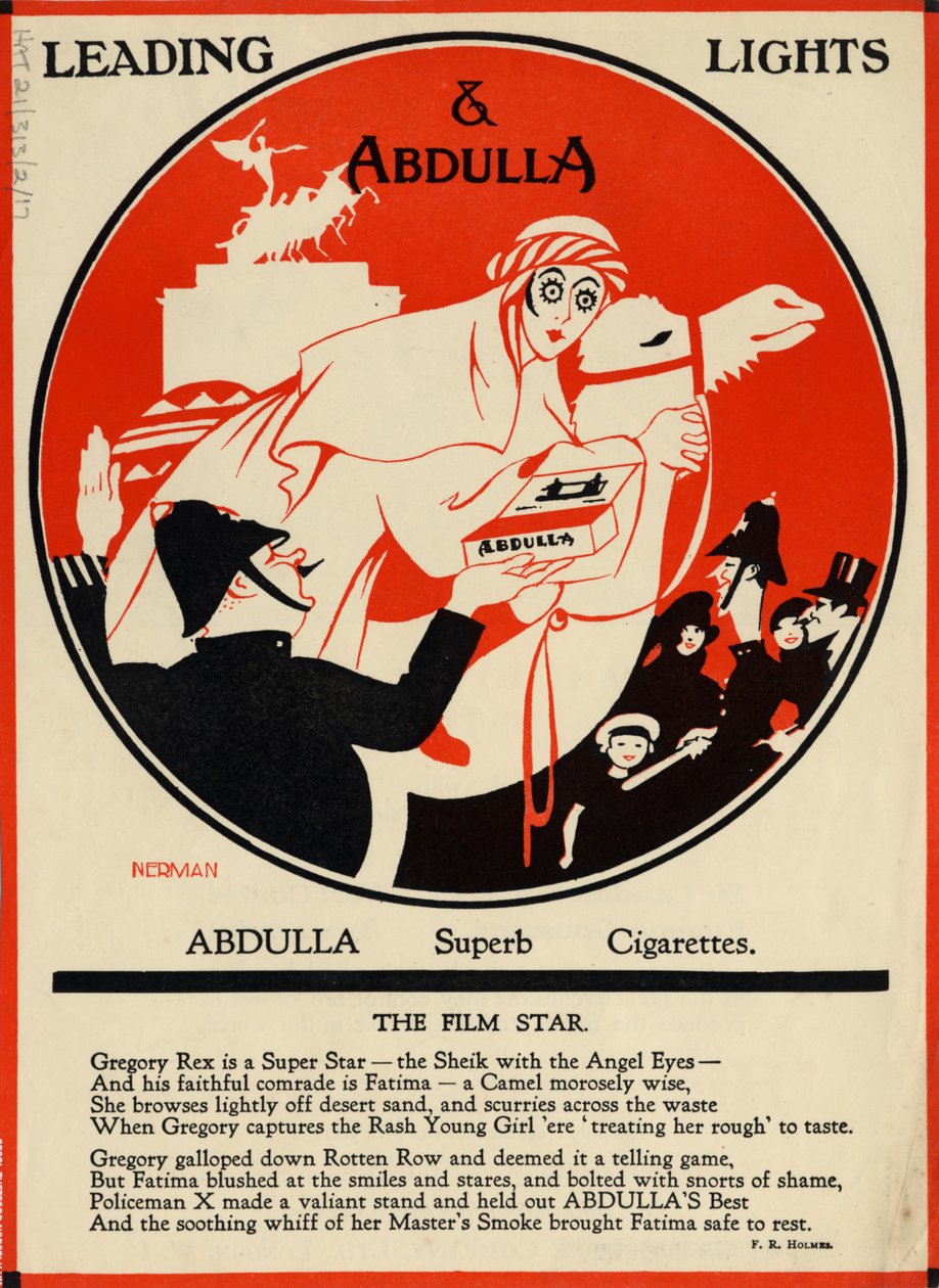 Cigarrillos Abdulla, 1920s de Nerman
