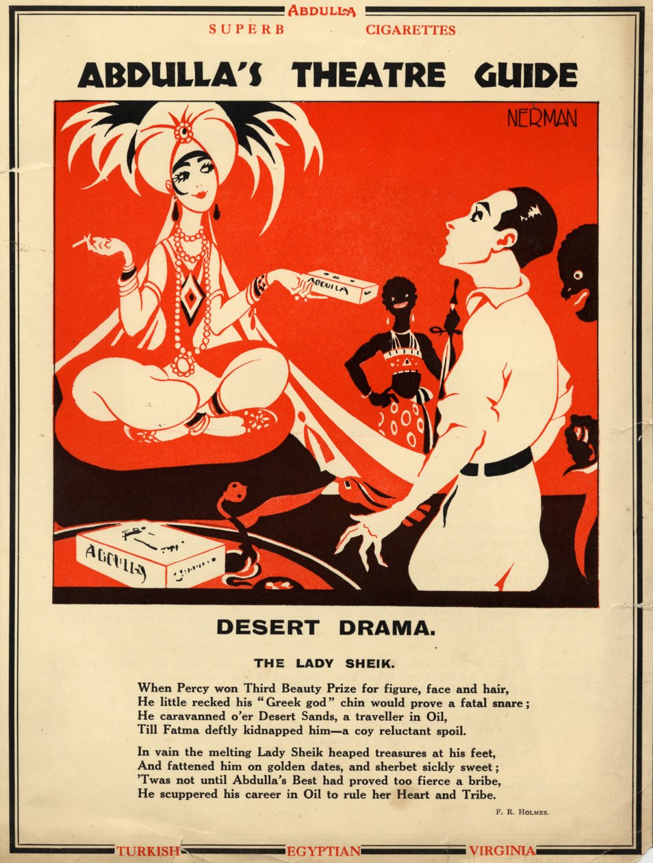 Cigarrillos Abdulla, 1928 de Nerman