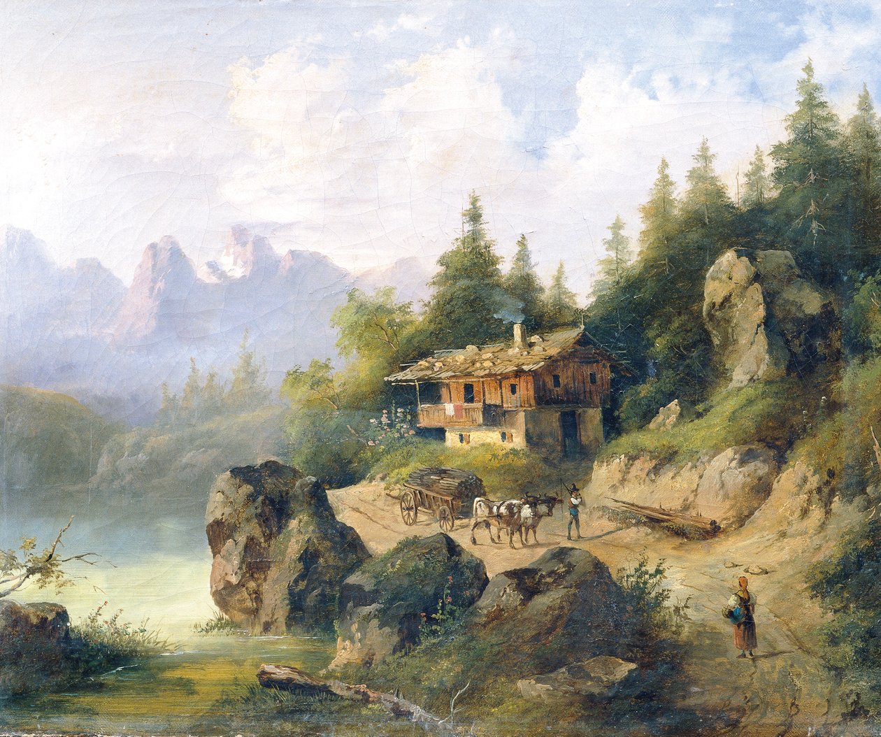 Berchtesgaden con Watzmann de Leopold Blonder