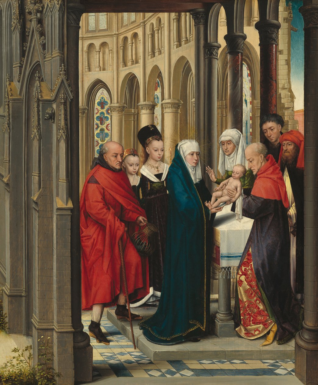 La Presentación en el Templo de Netherlandish Master of the Prado