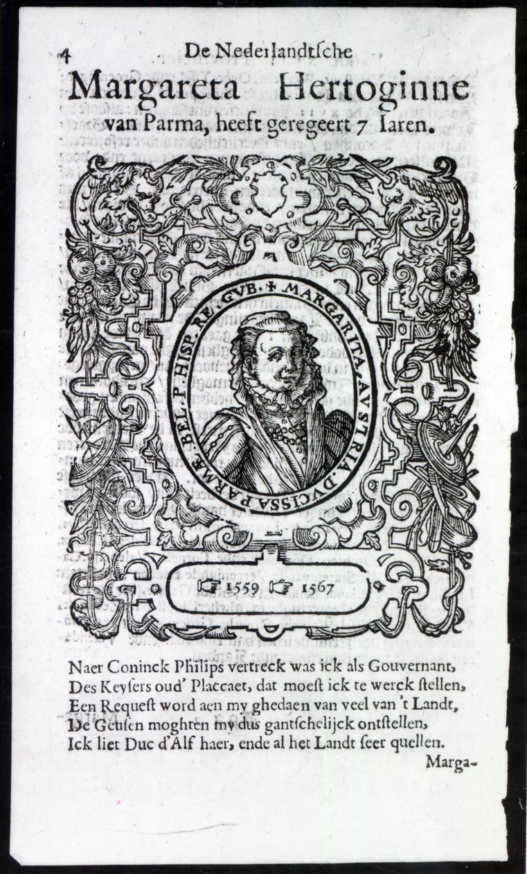 Margarita de Parma, Gobernadora de los Países Bajos de Netherlandish School