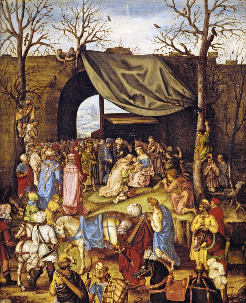 La adoración de los magos de Netherlandish School