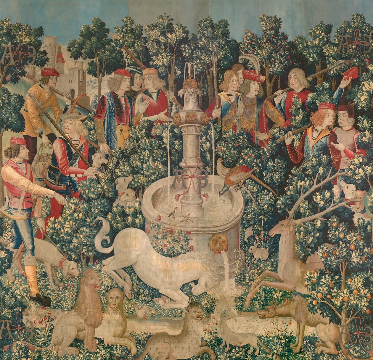 El unicornio es encontrado, c.1500 de Netherlandish School