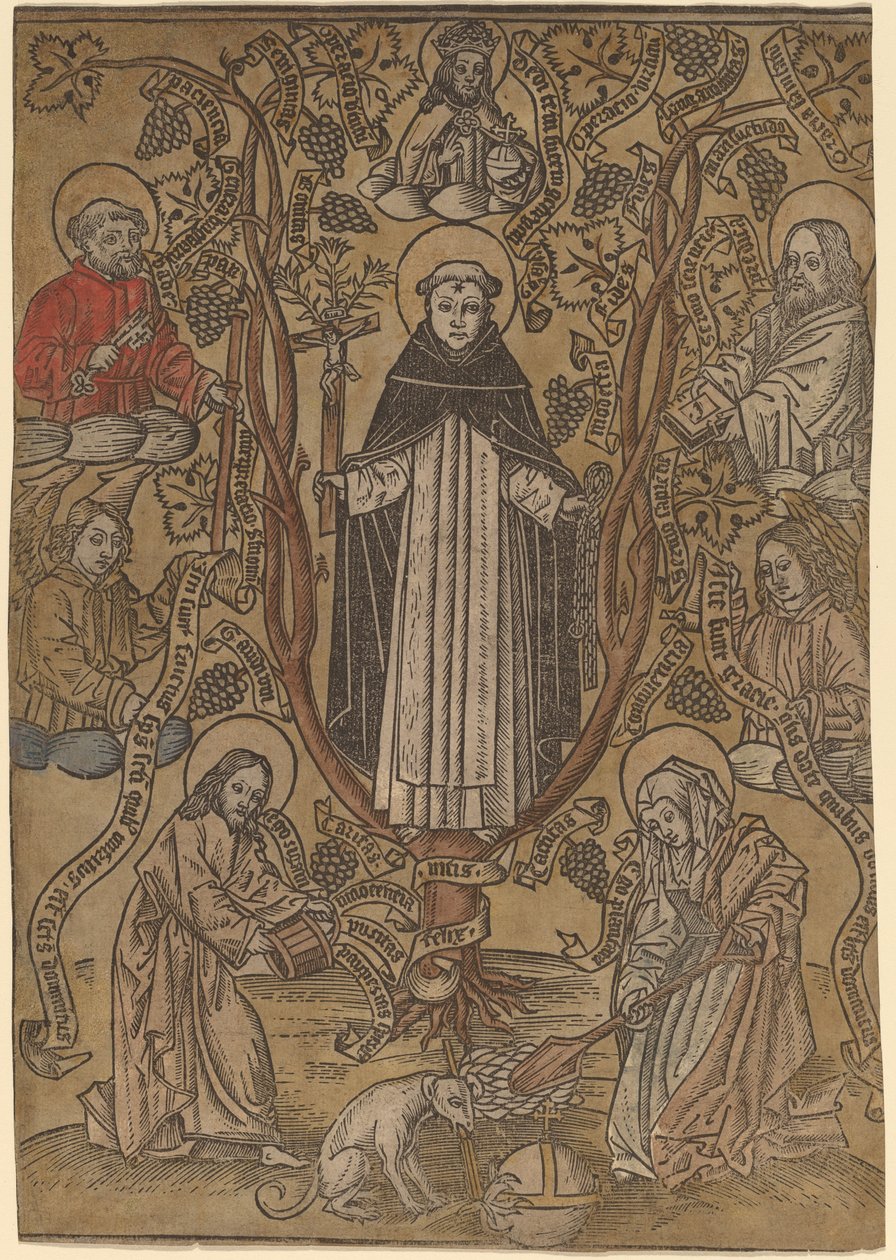 El Árbol Genealógico de los Dominicos de Netherlandish 15th Century