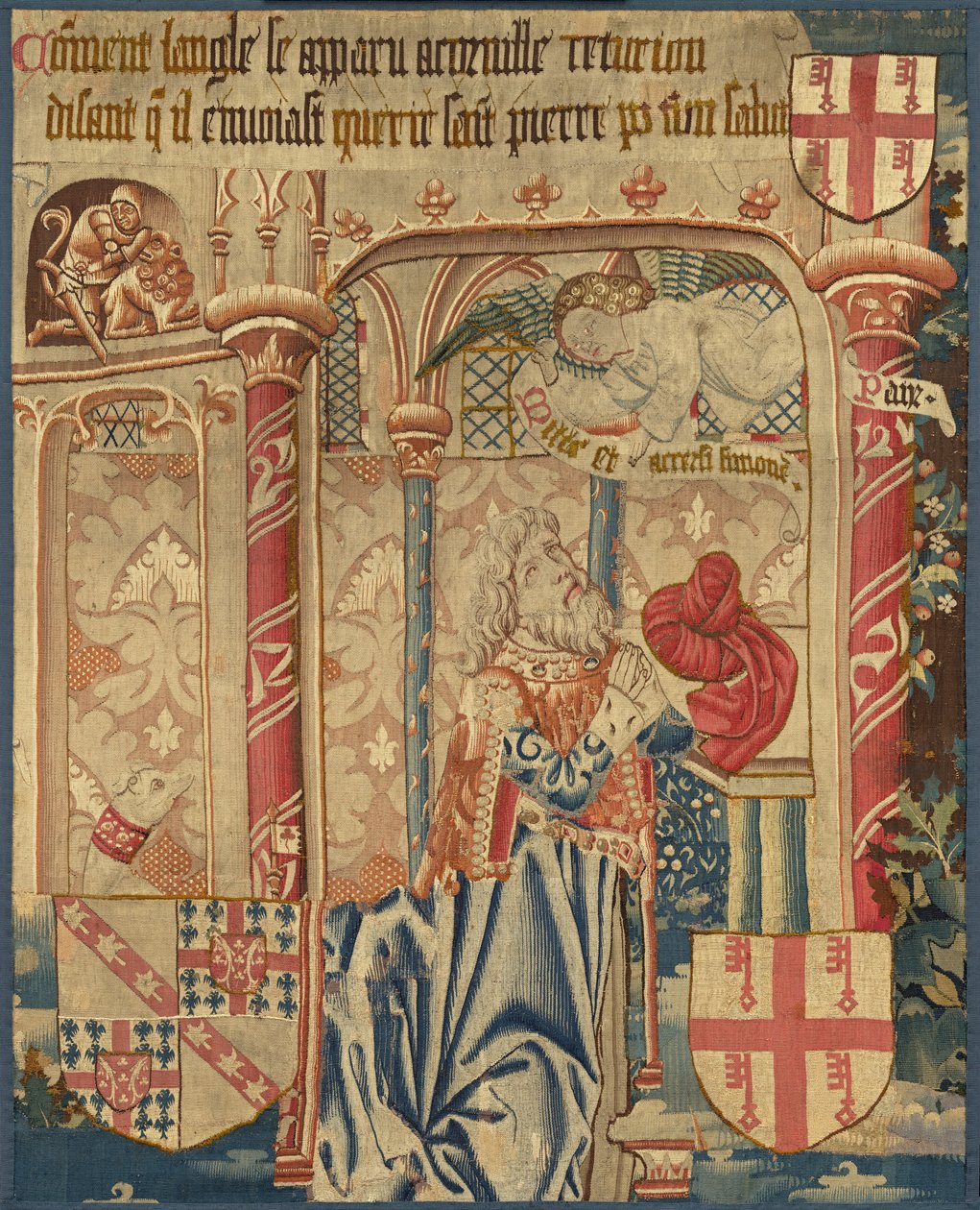 La visión del centurión Cornelio de Netherlandish 15th Century