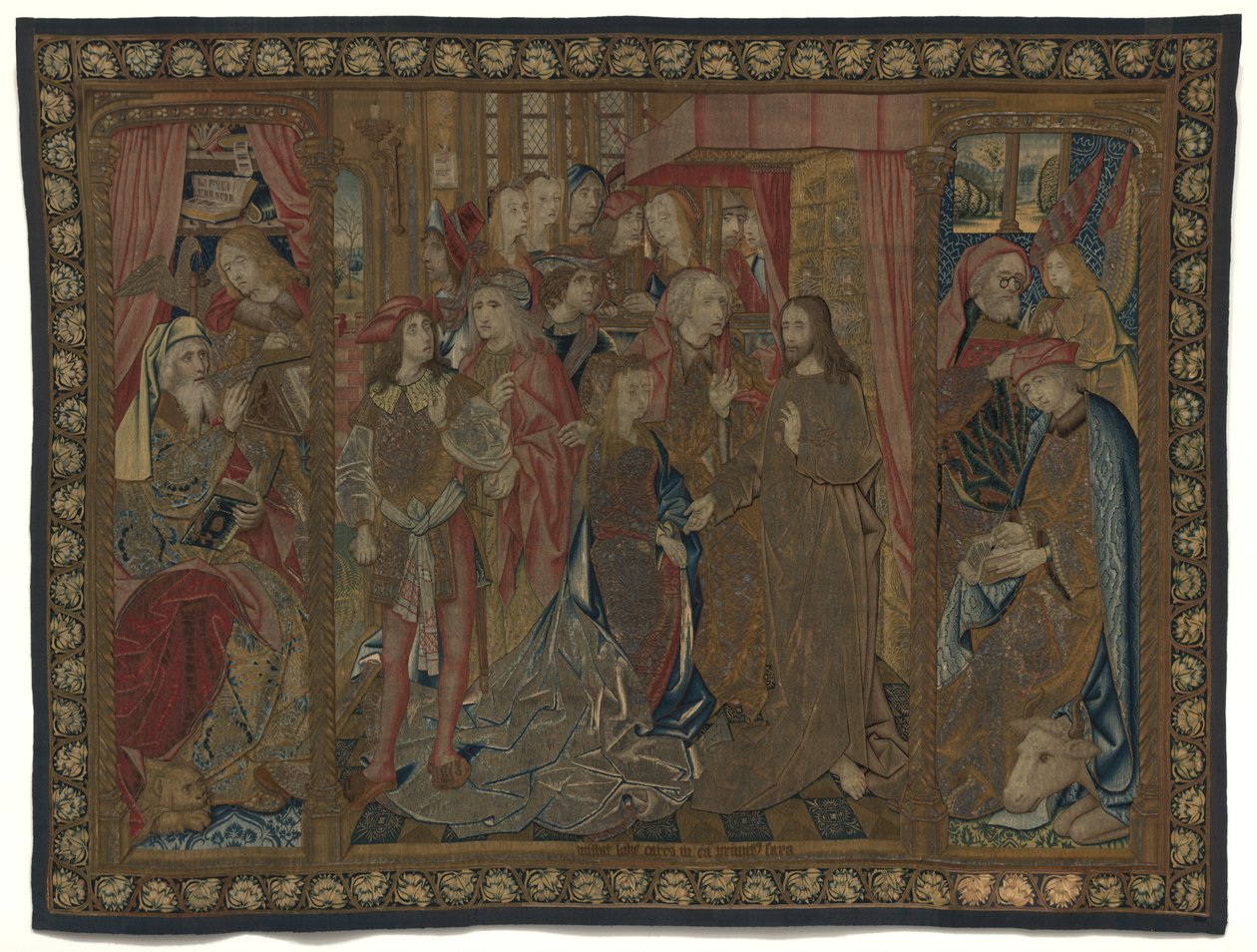 Cristo y la mujer sorprendida en adulterio de Netherlandish 16th Century