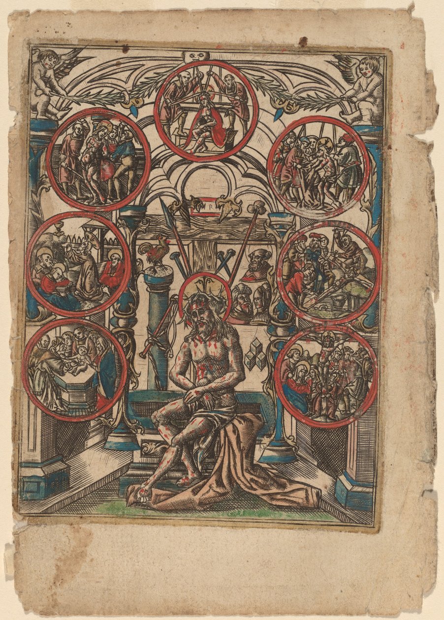 Cristo como el Hombre de Dolores de Netherlandish 16th Century