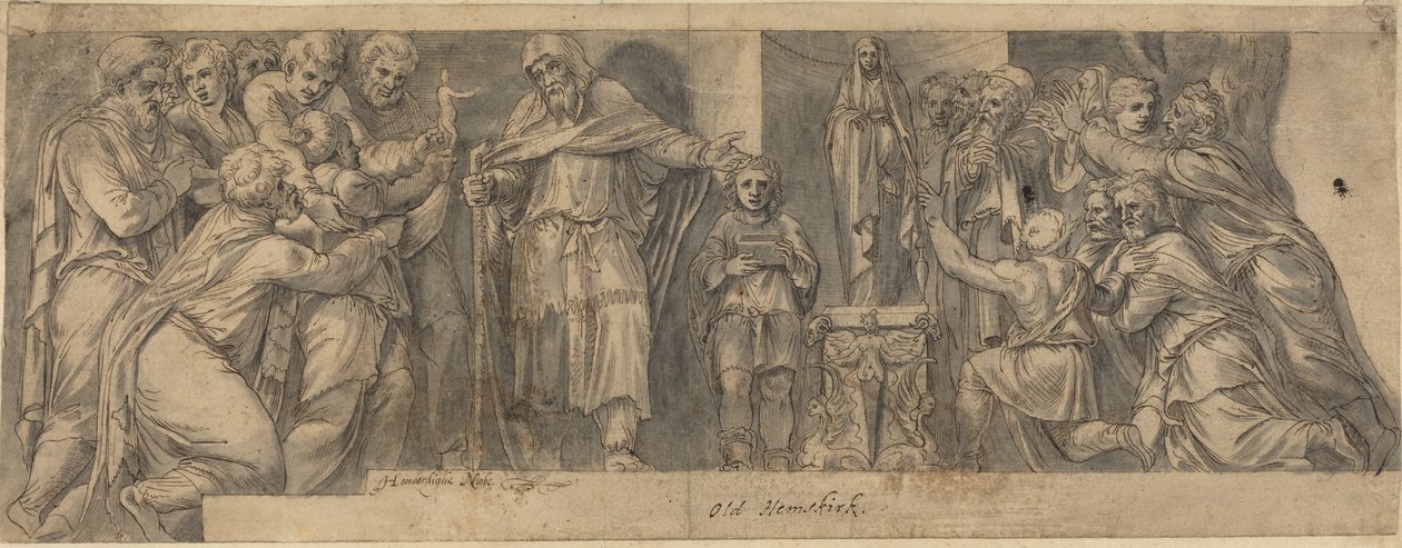Escena de la historia antigua de Netherlandish 16th Century after Polidoro da Caravaggio