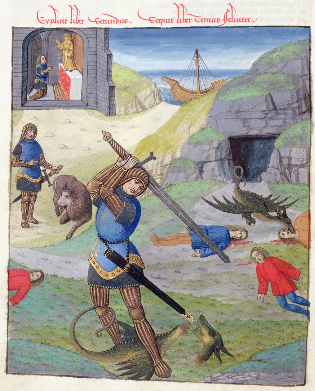 Cadmo, de Metamorfosis 10 de Ovidio, 1497 de Netherlandish School