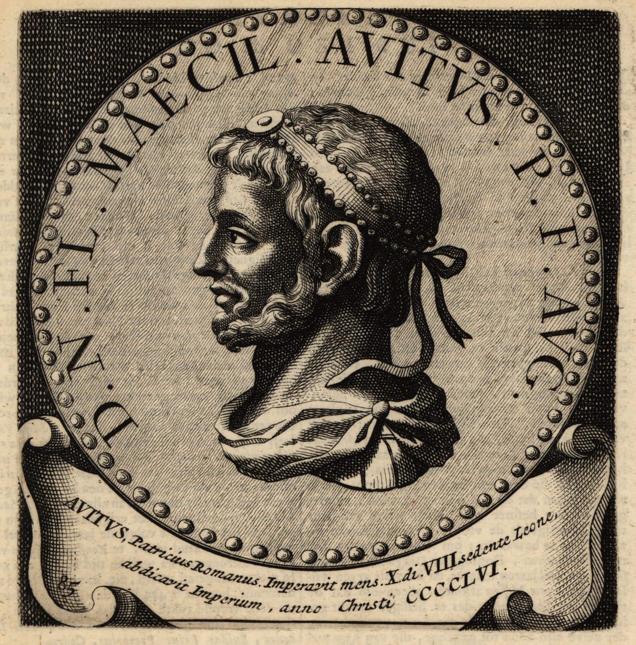 Retrato del Emperador Romano Avito de Netherlandish School