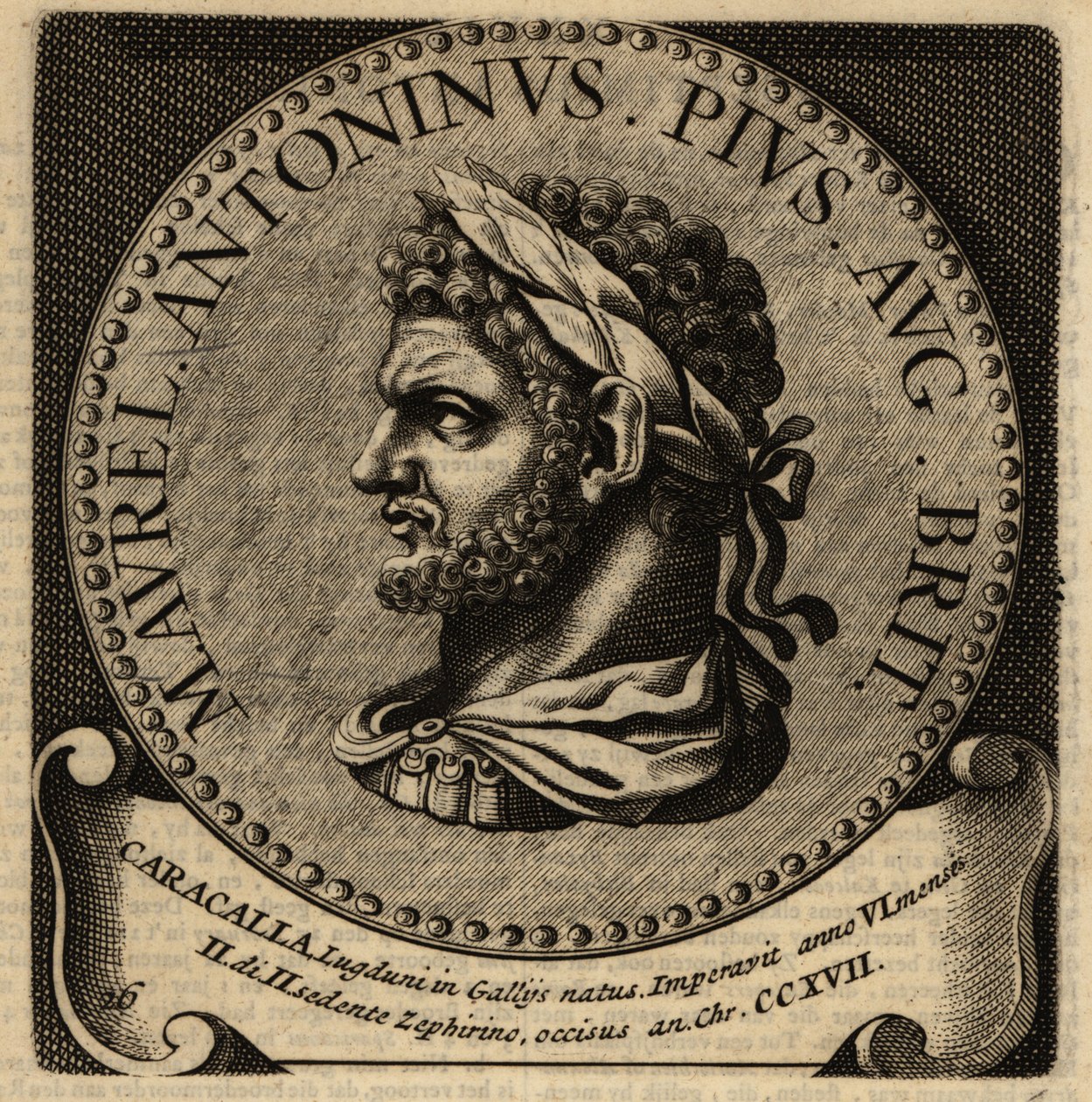 Retrato del emperador romano Caracalla de Netherlandish School