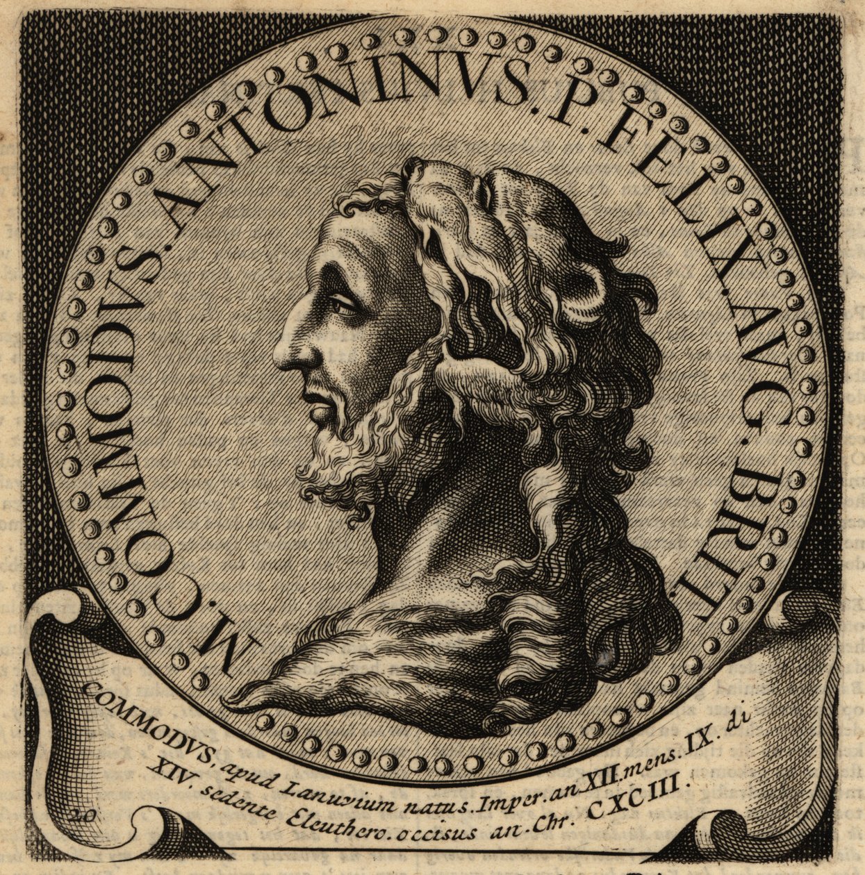 Retrato del emperador romano Cómodo de Netherlandish School