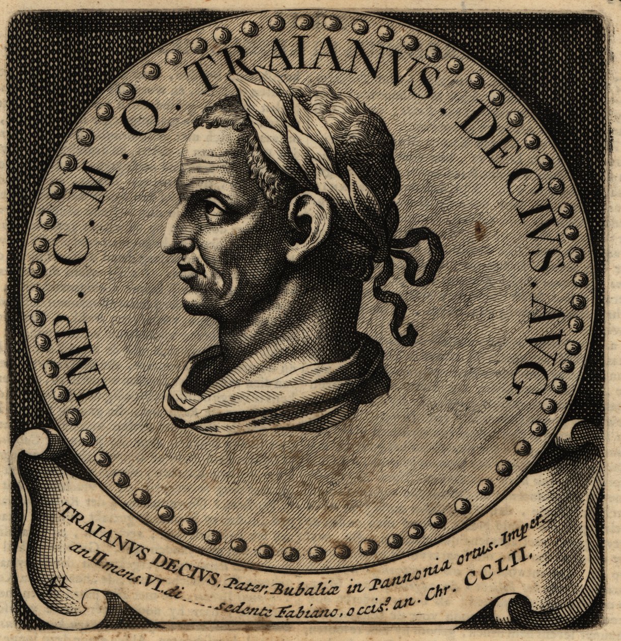 Retrato del Emperador Romano Decio de Netherlandish School