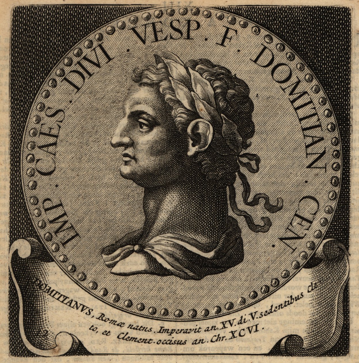 Retrato del emperador romano Domiciano de Netherlandish School