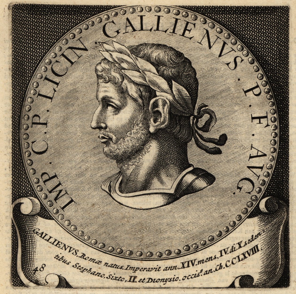 Retrato del emperador romano Galieno de Netherlandish School