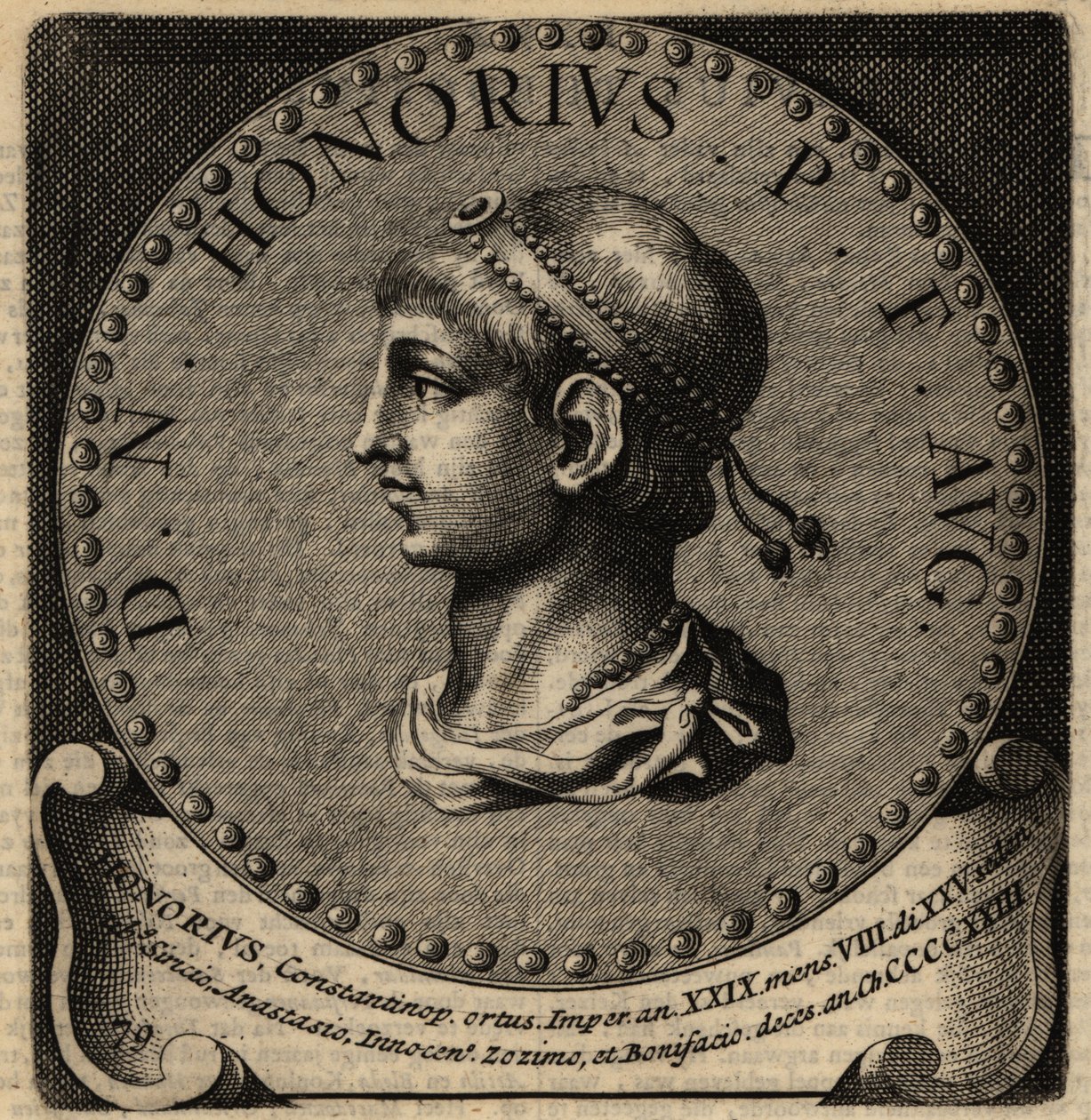 Retrato del Emperador Romano Honorio de Netherlandish School