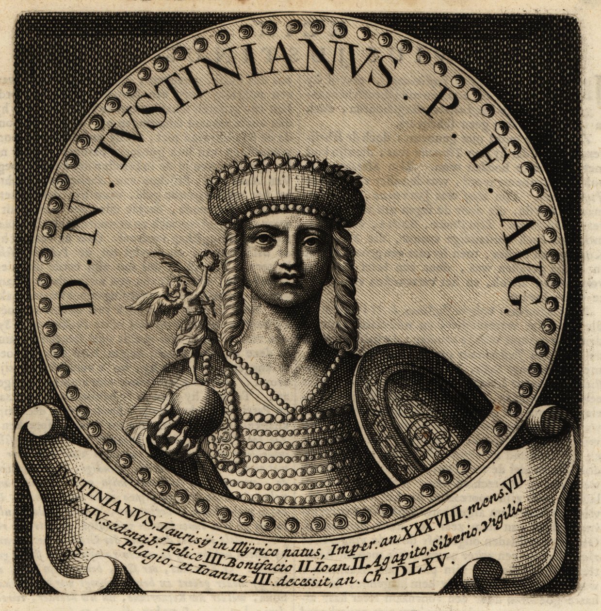 Retrato del Emperador Romano Justiniano I de Netherlandish School